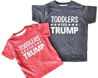 Chemises pour tout-petits, t-shirt Trump 2024, grenouillère pour bébé Trump for President, t-shirt à manches courtes pour enfants, filles, garçons