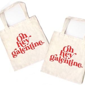 oh hey Galentine Mini Tote bag, Galentines Day Gift Bag, Favor Treat Bags for Kids, Girls, Best selling Galentine Girl Gift