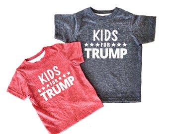 Camisetas infantis para Trump, camiseta Trump 2024, Trump para presidente bebê, camiseta de manga curta para crianças, meninas, meninos