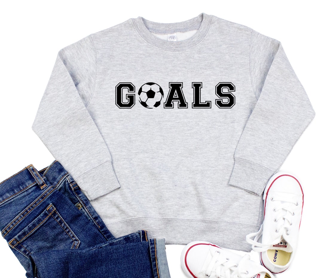Goals Soccer Game Day Crewneck Sweatshirt for Toddlers Kids Etsy