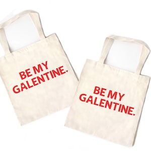 Be My Galentine Mini Tote bag, Galentines Day Gift Bag, Favor Treat Bags for Kids, Girls, Best selling Galentine Girl Gift