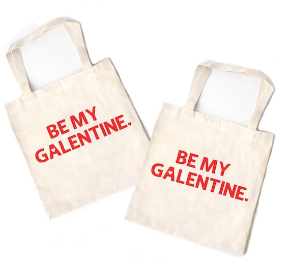Be My Galentine Mini Tote Bag Galentines Day Gift Bag Favor Etsy