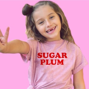 Sugar Plum Kids Christmas Shirts, Retro Nutcracker tee shirt, baby t-shirt   for toddlers, boy or girl