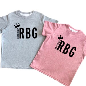 Notorious RBG T-Shirt, Ruth Bader Ginsburg Kids Tee, Feminism Protect Women Rights Girl Power Shirt for Kids & Tweens