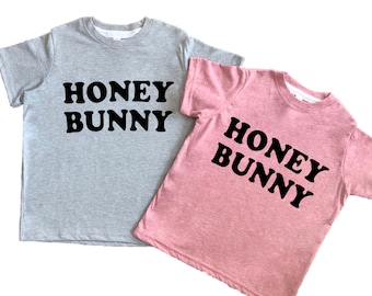 Honey Bunny Kids Easter Shirt, Hunny Bunny Spring Tee for girls, boys, toddlers and baby, Funny Easter Kids T-Shirt