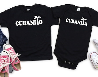 Cubanita or Cubanito Baby Bodysuit, Baby Gift for Cuban American Babies, Girls and Boys