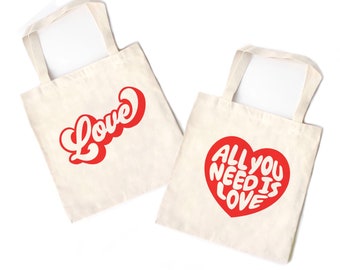 Valentines Day Mini Tote bag, Valentine Gift Kids Bag, Favor Treat Bags for Children, Girls, Boys, Best selling Valentine Gift
