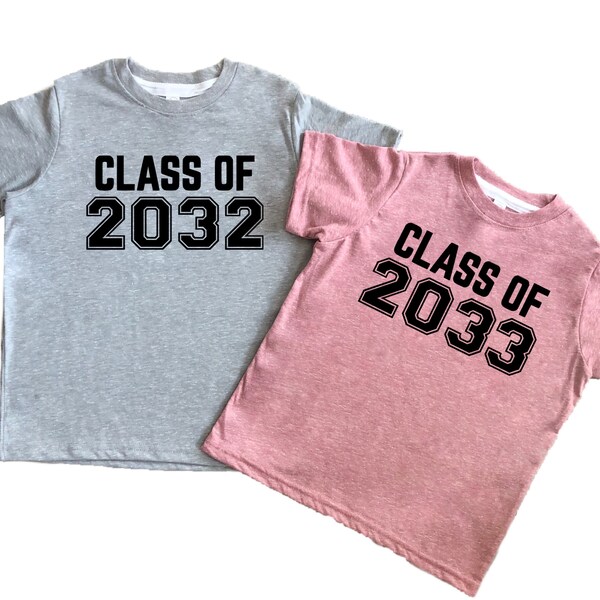 Back to School Kids Graduation tee Shirt, Class of 2031, 2032, 2033, 2034 shirt for toddlers, girls, boys, Preschool TK Kindergarten T-Shirt
