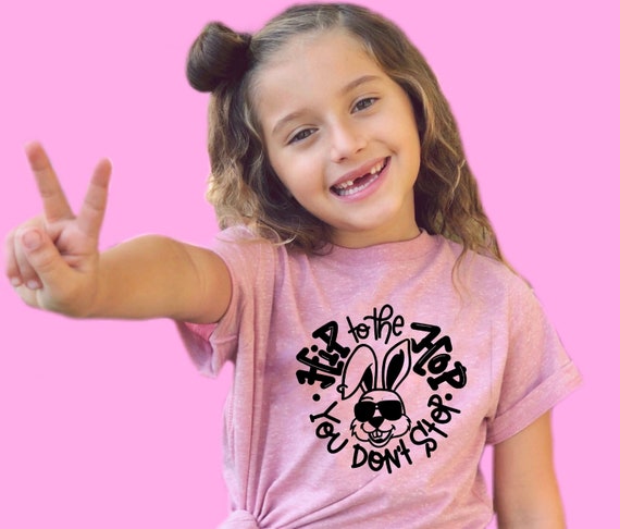 Hip to the Hop Easter Bunny Kids Easter Shirt, Hipster Spring Tee