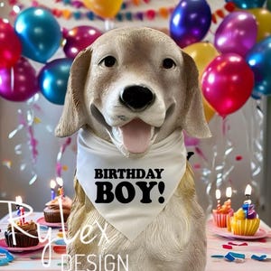 Birthday Boy Dog bandana, Birthday Girl bandana for dogs, neck tie for pets