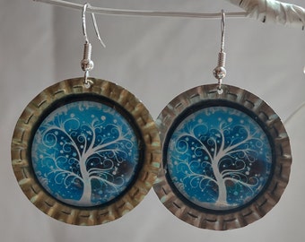 Upcycled Troeg's Bottlecap Earrings