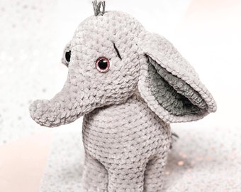 Eleanor the Elephant CROCHET PATTERN, Amigurumi Crochet Pattern, PDF