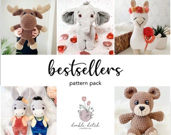 Pacote de padrão de crochê mais vendido PADRÃO DE CROCHÊ, padrão de crochê Amigurumi, PDF