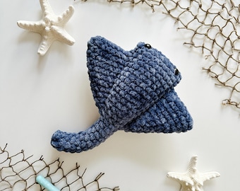 Stanley Stingray CROCHET PATTERN, Amigurumi Crochet Pattern, PDF