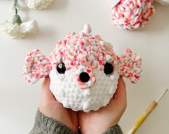 Penelope Puffer Fish VIRKMÖNSTER, Amigurumi Virkmönster, PDF