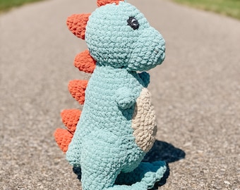 Deano Dino MODÈLE AU CROCHET, Patron au crochet Amigurumi, PDF