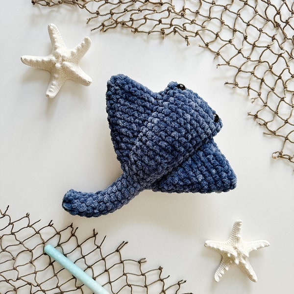 Stanley Stingray CROCHET PATTERN, Amigurumi Crochet Pattern, PDF