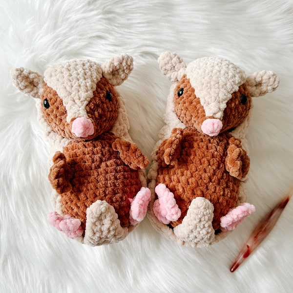 Armando the Armadillo CROCHET PATTERN, Amigurumi Crochet Pattern, PDF