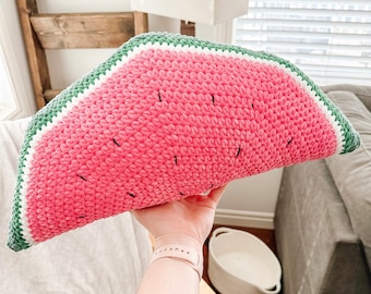 Watermelon Pillow CROCHET PATTERN, Amigurumi Crochet Pattern, PDF