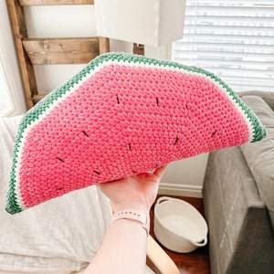 Watermelon Pillow CROCHET PATTERN, Amigurumi Crochet Pattern, PDF