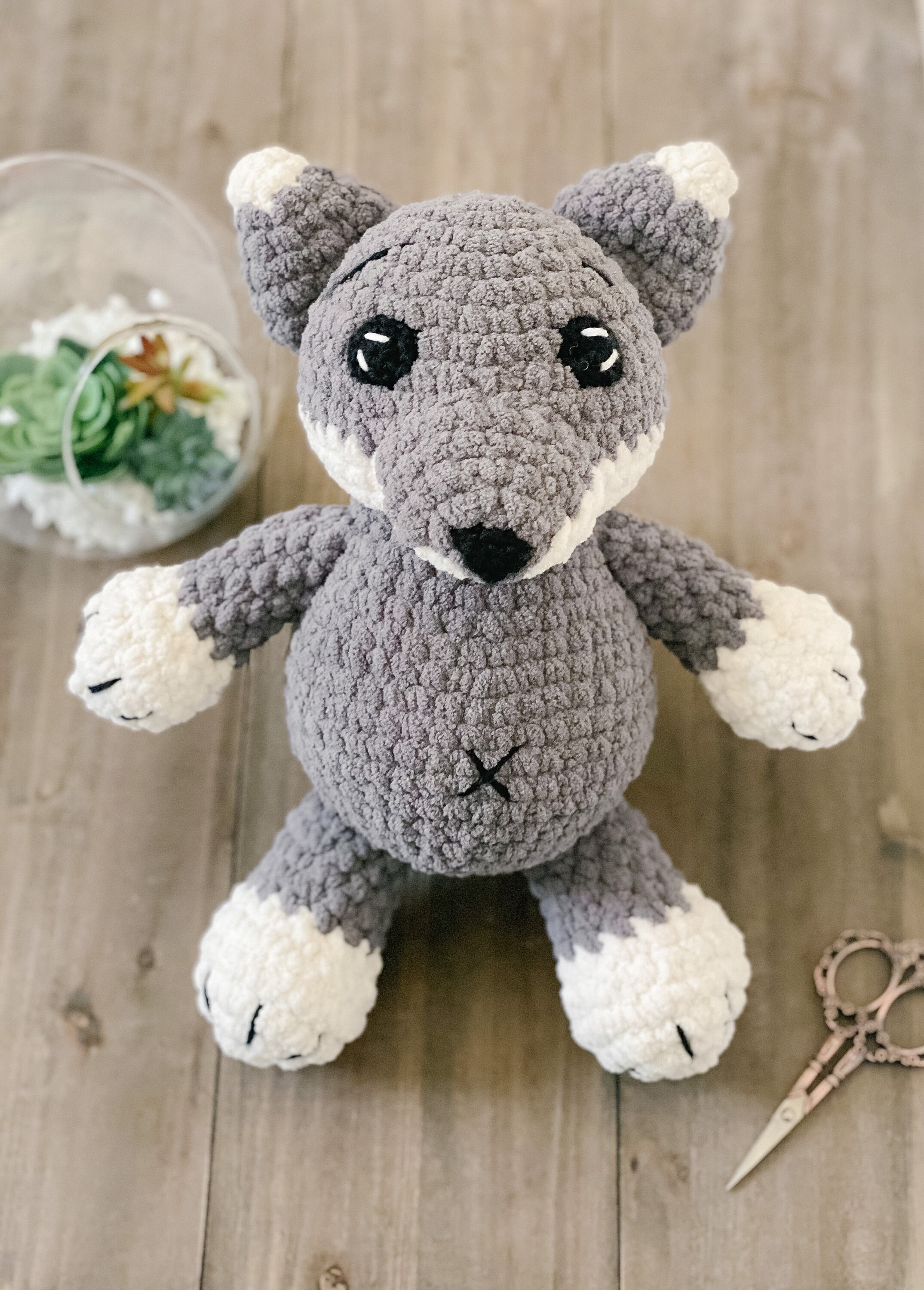 Willow the Wolf CROCHET PATTERN, Amigurumi Crochet Pattern Willow the Wolf CROCHET PATTERN, Amigurumi Crochet Pattern