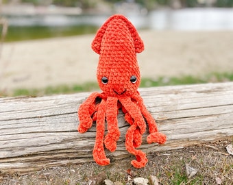 Sid der Tintenfisch Häkelanleitung, Amigurumi Häkelanleitung, PDF