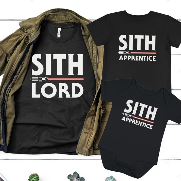 Sith Lord and Sith Apprentice Tee or Onesie