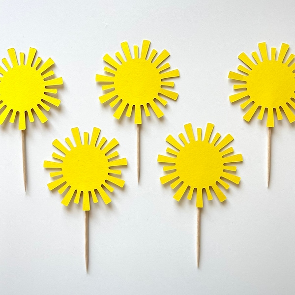 First trip around the sun cupcake toppers, Sun cupcake toppers, You are my sunshine cupcake toppers, sunshine cupcake toppers
