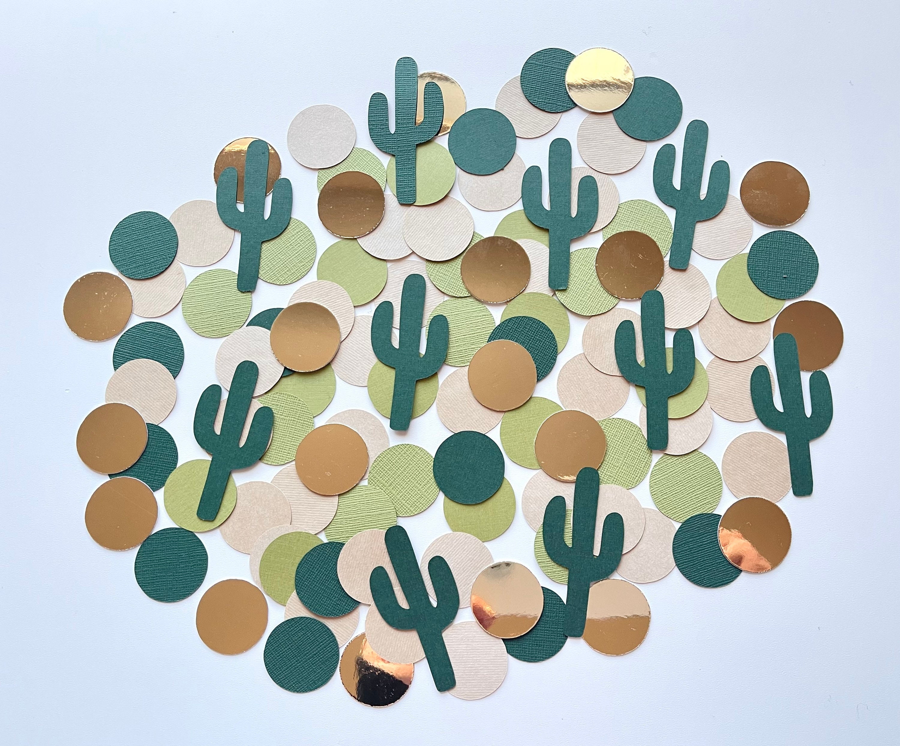 Last fiesta confetti cactus confetti cactus birthday decor desert themed party Taco bout