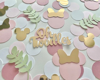 Oh Twodles - Minnie Mouse boho confetti - Oh twodles birthday confetti - Oh Twodles boho birthday girl confetti - Minnie Mouse confetti