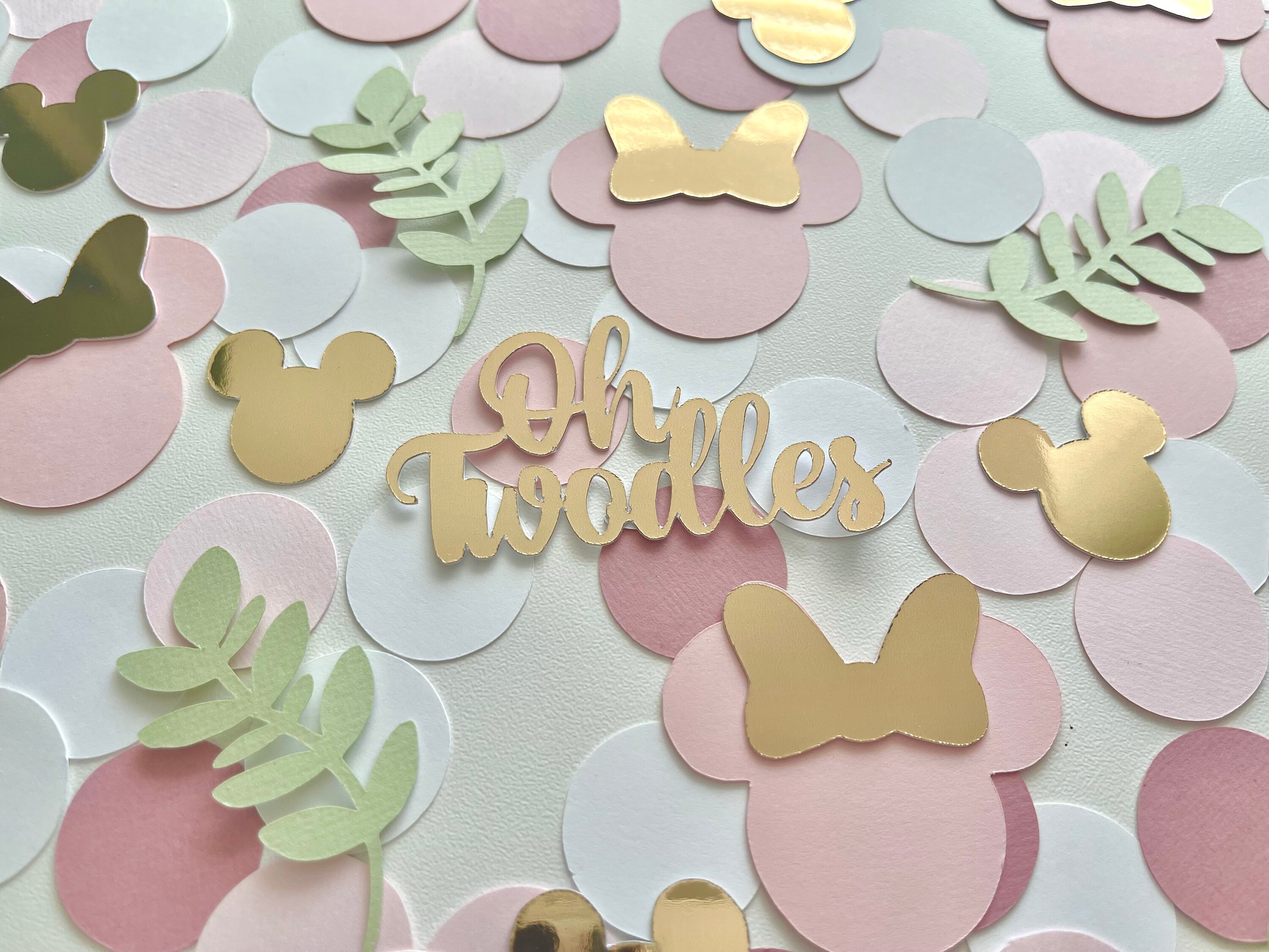 Oh Twodles Minnie Mouse boho confetti Oh twodles birthday confetti Oh Twodles boho birthday girl confetti Minnie Mouse