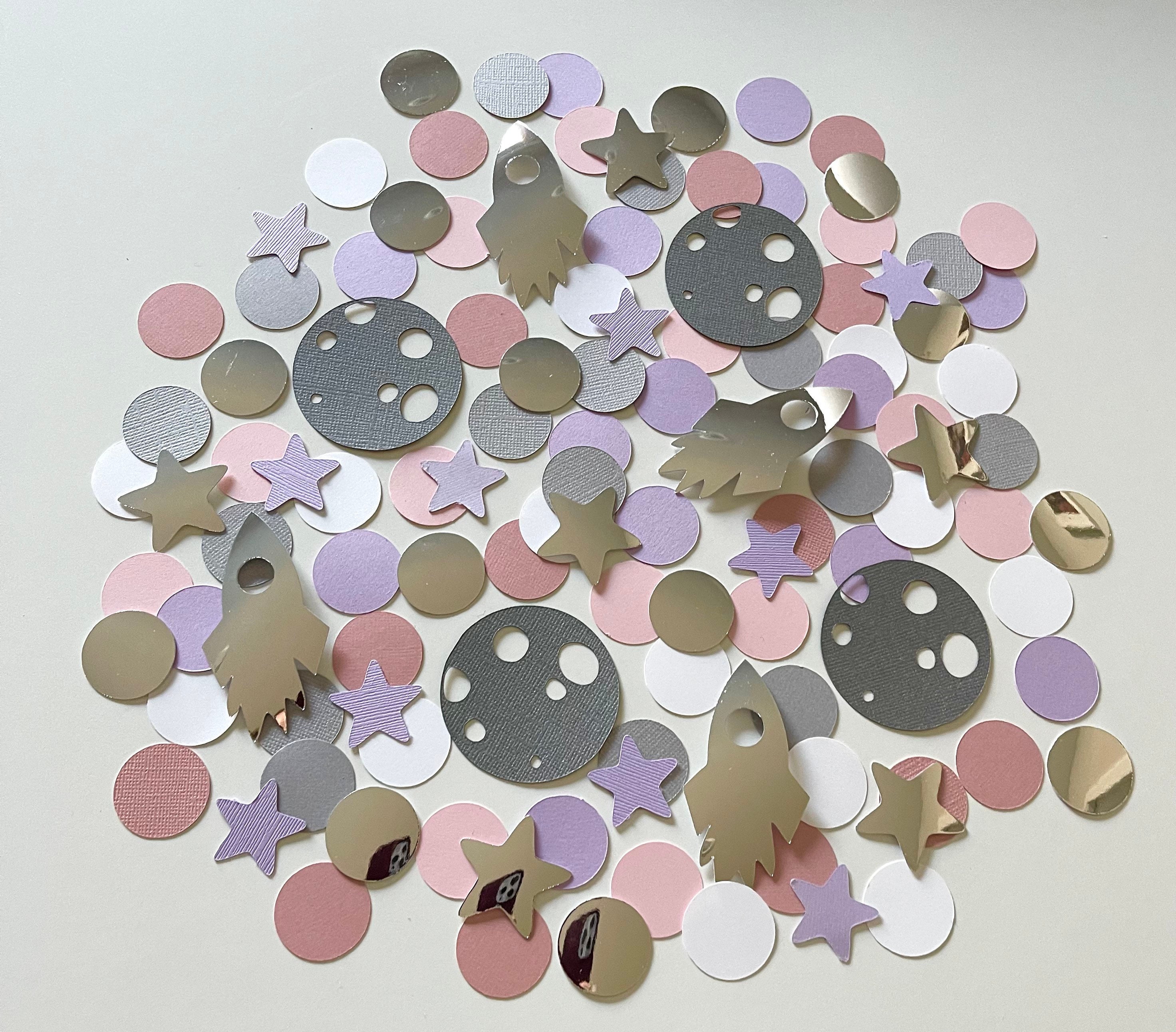 Two the moon confetti Space confetti Girl second birthday two the moon birthday decorations