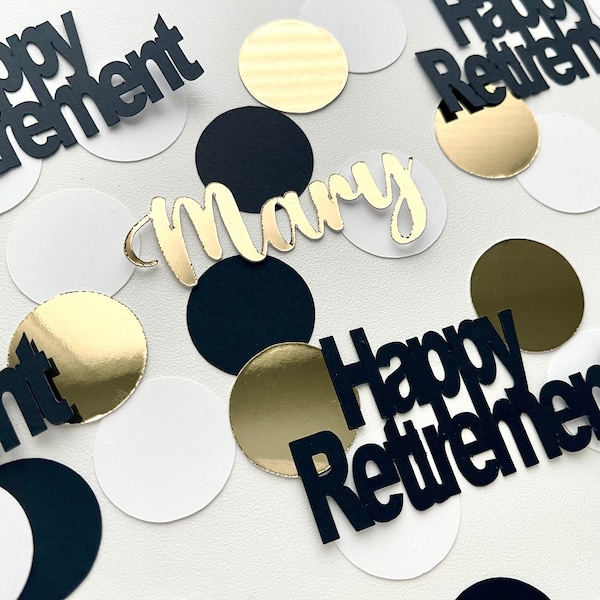 Retirement confetti - Personalized retirement confetti