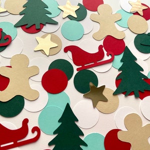 Oh wat leuk - Babyjongen - Decemberverjaardag - één worden - Kerstconfetti - peperkoekconfetti - babyshower - vakantiefeest