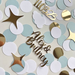 Bride on Cloud 9 - Bachelorette party confetti - Bridal shower confetti - Personalized confetti - Table Scatter