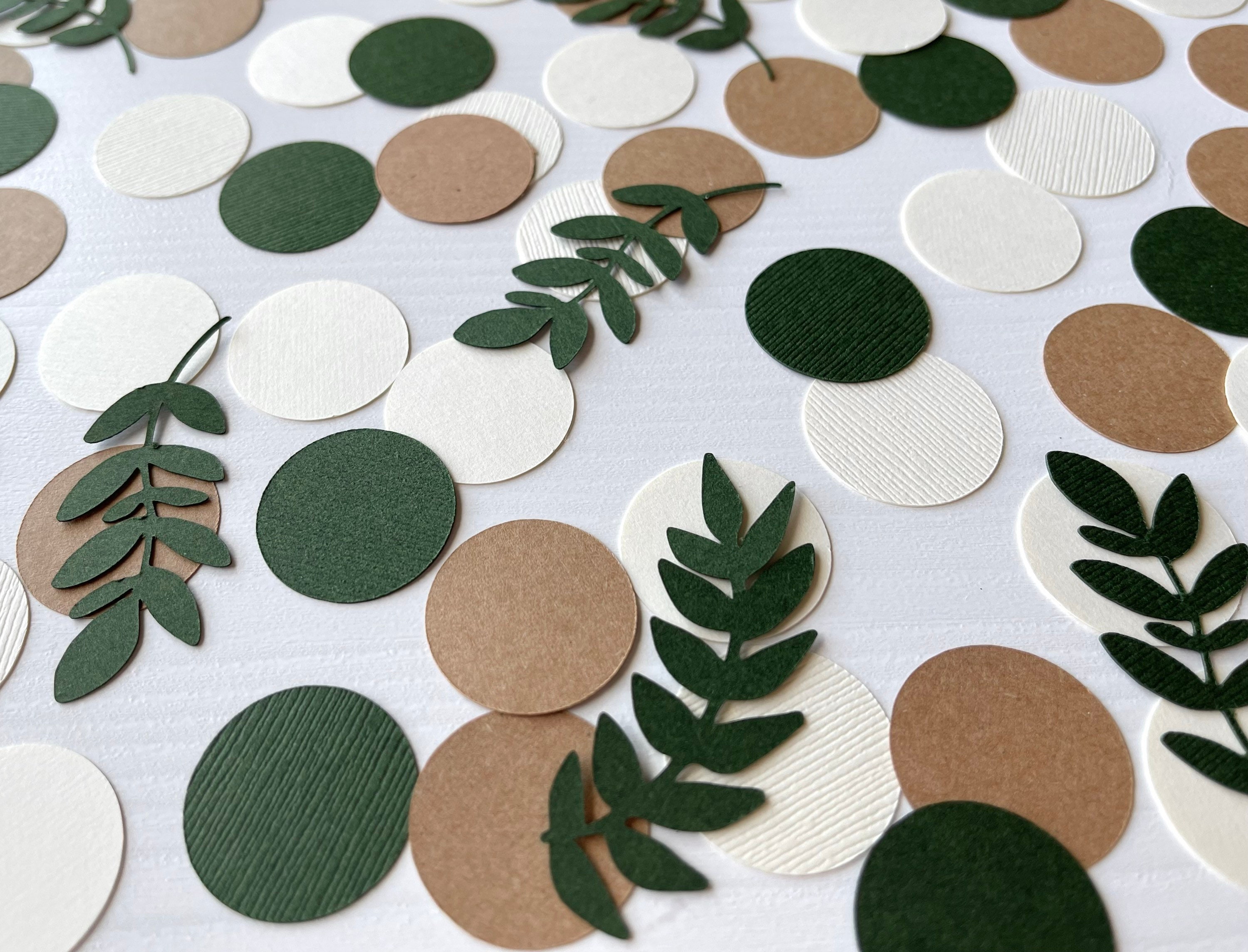 Eucalyptus confetti boho bridal shower confetti succulent baby shower wedding shower confetti greenery confetti