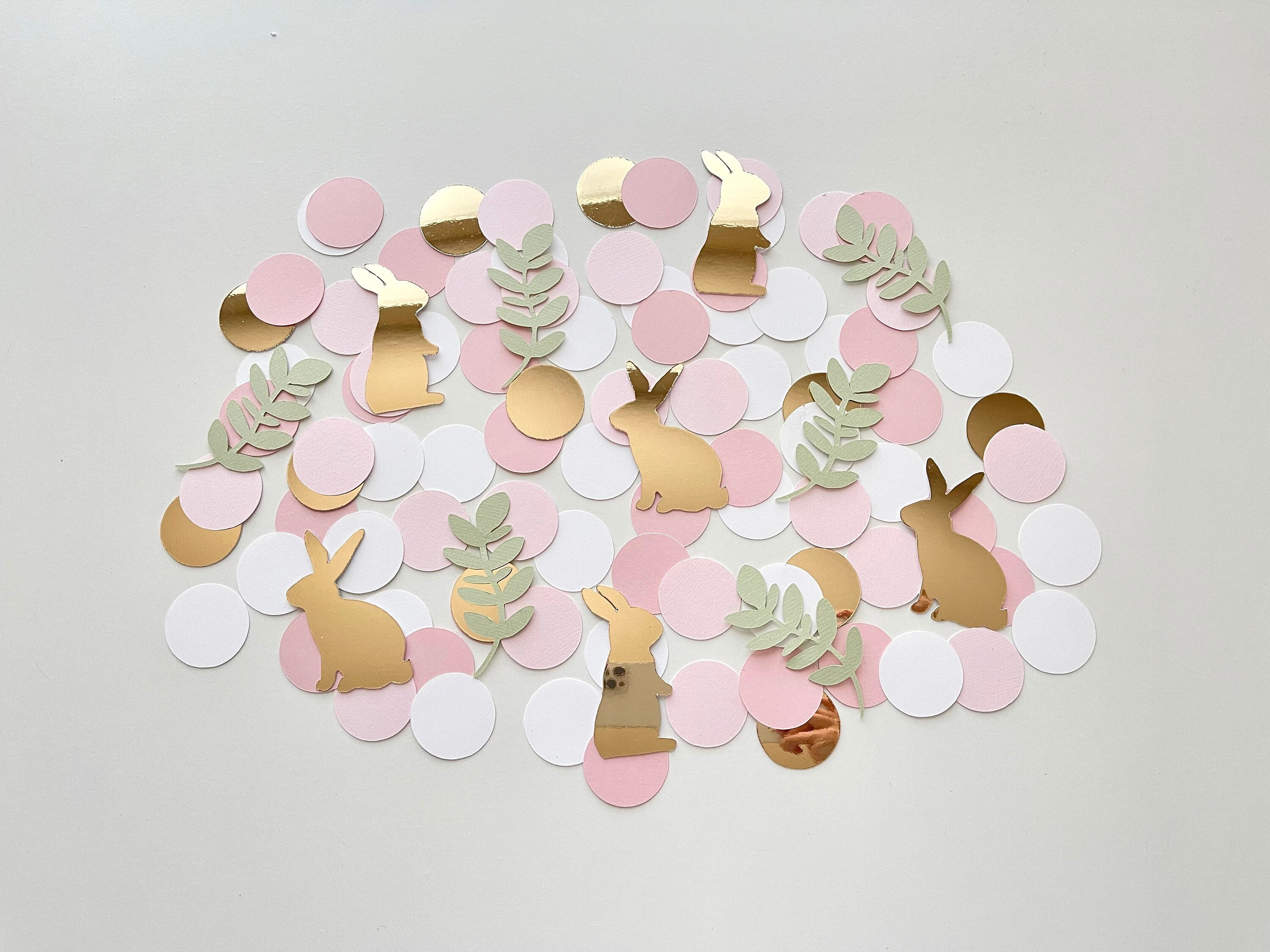 Some Bunny is One Confetti Easter Confetti Bunny Confetti Pink bunny confetti Easter first birthday Spring Birthday