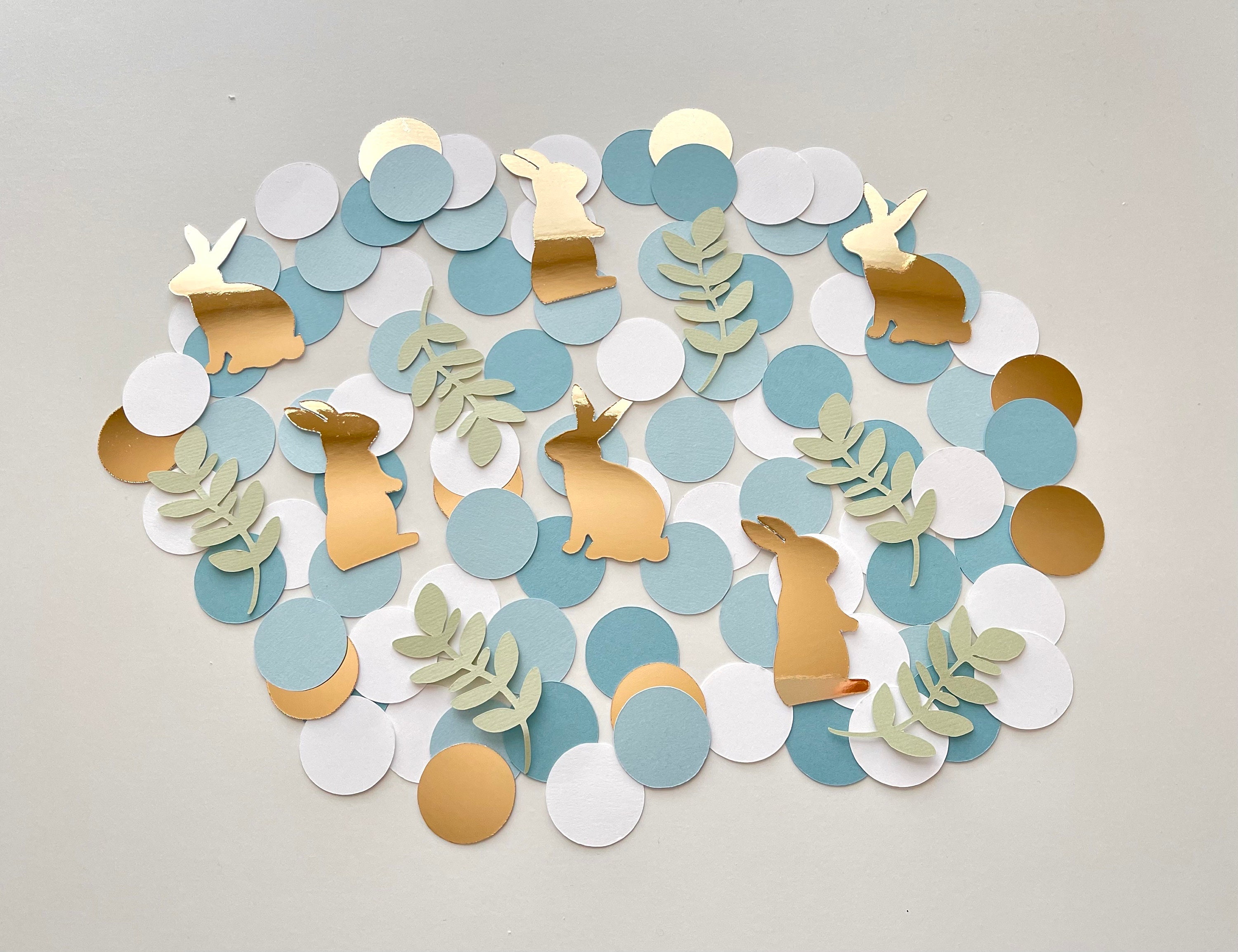 Some Bunny is One Confetti Easter Confetti Bunny Confetti Blue bunny confetti Easter first birthday Spring Birthday