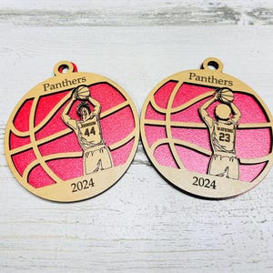 Basketball, personalisierte Basketball Ornament, Laser geschnitten Datei, Ornament, Basketball Ornament, Glowforge, 2-Schicht, männlich & weiblich Basketball