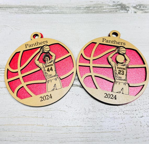 Personalized Basketball Ornament Laser Cut File (Digital Download)