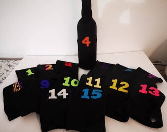 Calzino personalizzato per degustazione di vini alla cieca, ricamato e termosaldato