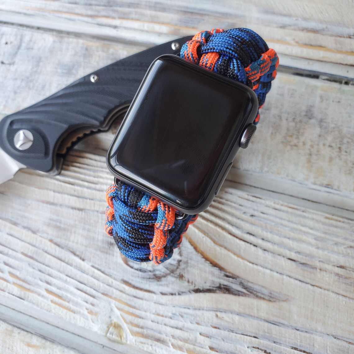 Paracord band Apple Watch strap for men women Apple watch Etsy
