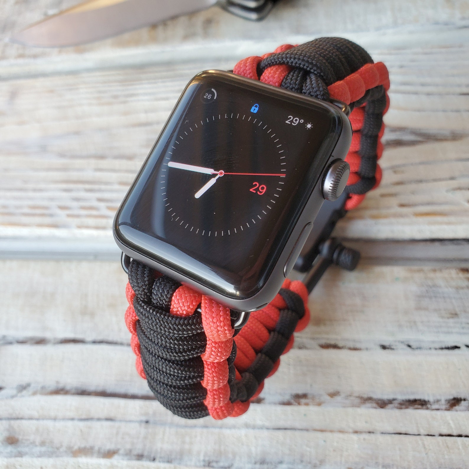 Paracord band Apple Watch strap for men women Apple watch Etsy