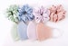 Pastel Pink, Light Blue, Mint Green, Lavender Face Mask and/or Scrunchies- Reusable, Washable, Fashion Contour Fitted, stretchy- Made in USA 