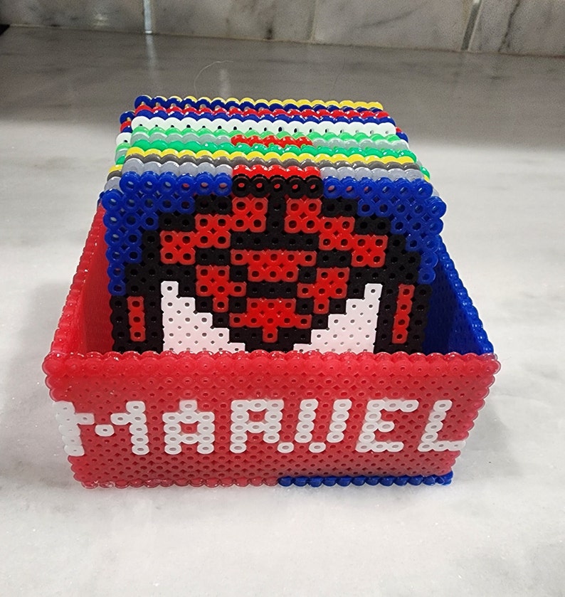 Marvel Vs. DC Perler Bead Coaster Set Etsy