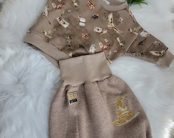 Pumphose u. Pullover Zauberschule, Eule, Zauberer Magic,  Homecomingoutfit,  Sweatshirt