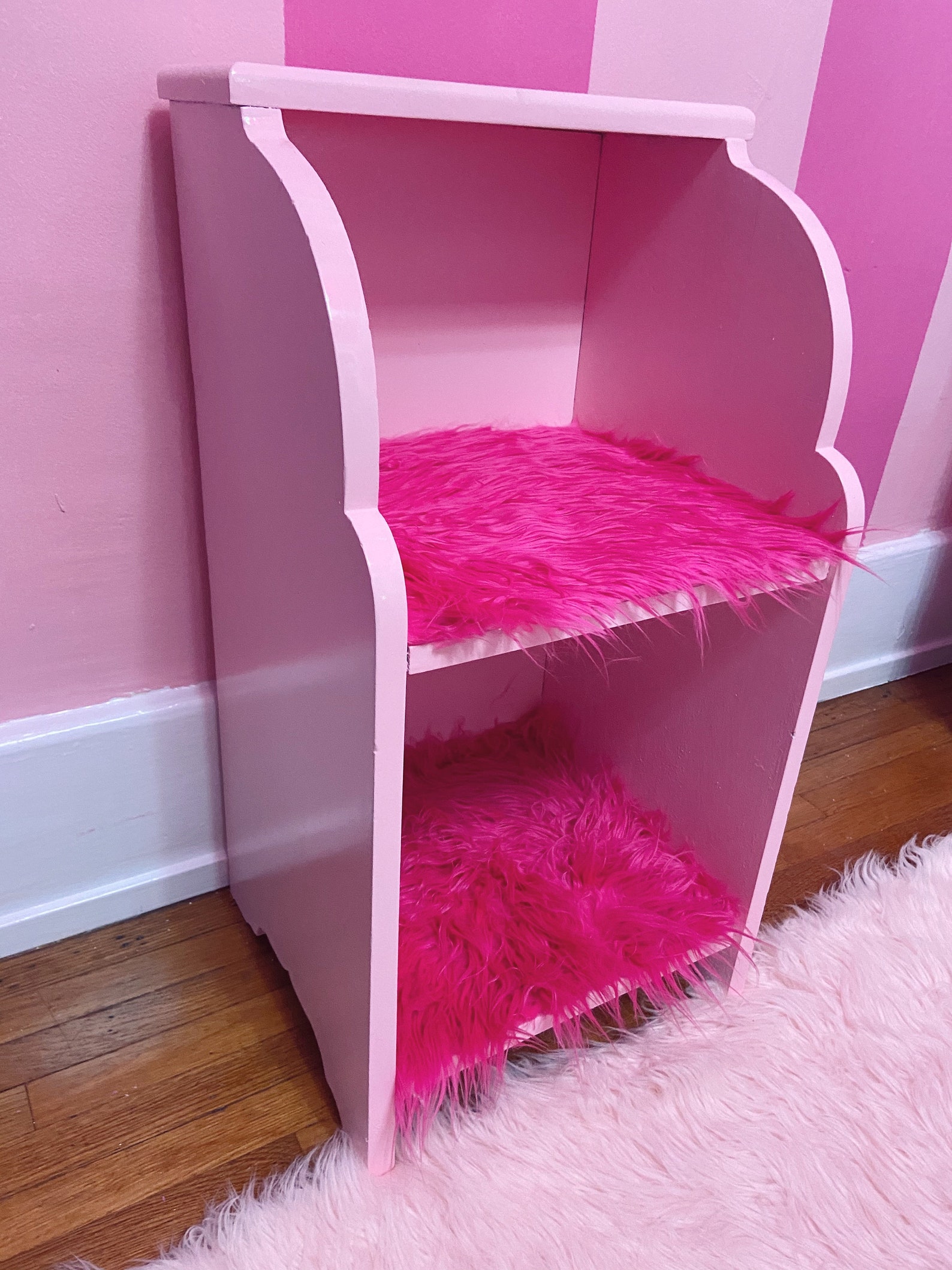 Pink Bookcase/pink Furniture/kids Bedroom/pink Bookshelf/kids Etsy