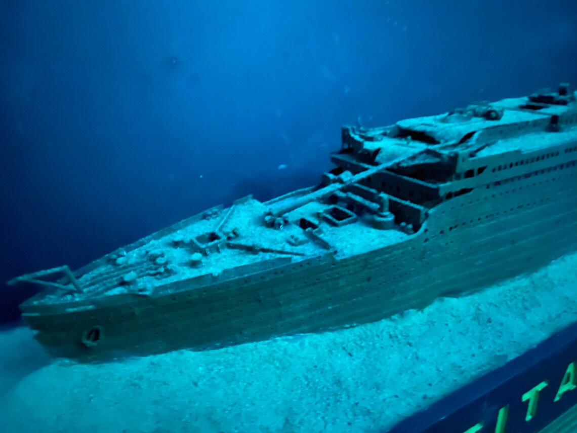 Titanic Scale Model Bow Wreckage Diorama 1/350 Titanic Ship | Etsy