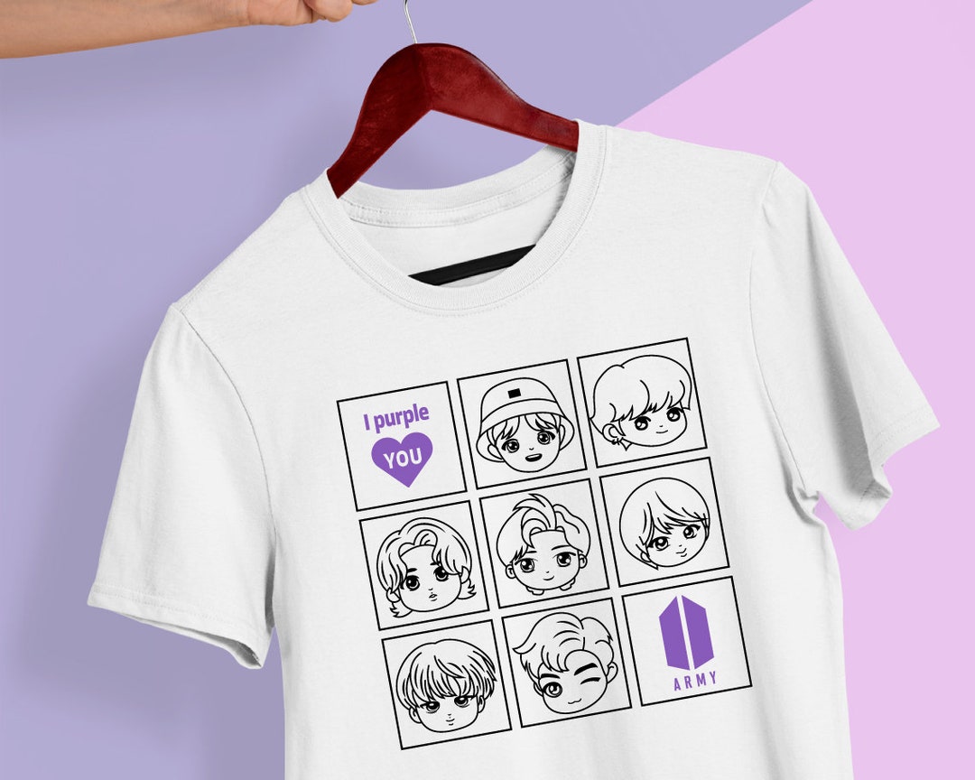 Digital BTS Namen Design Jungkook Jimin J-hope Jin Suga RM V SVG ...