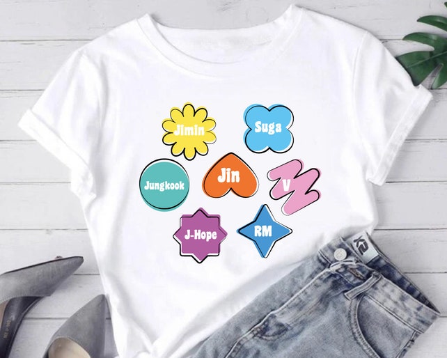 Kpop Bangtan Boys Shirt Suga Jungkook Jimin V RM Jhope